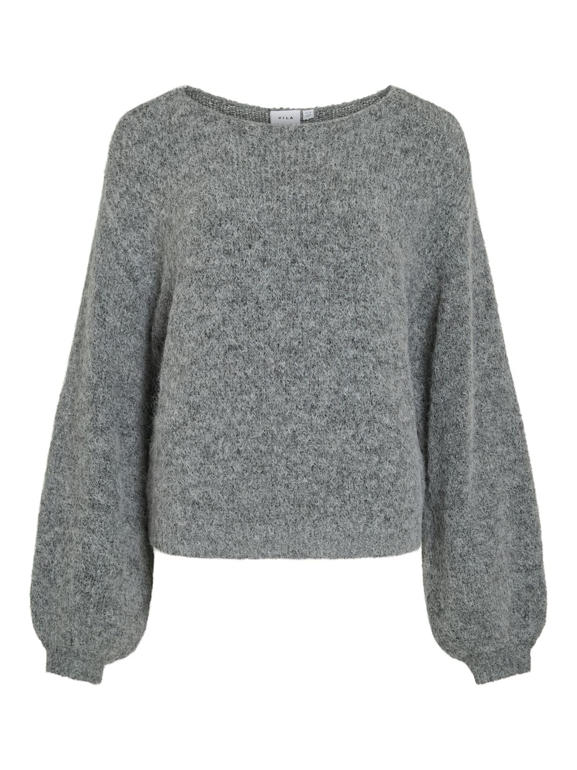 Vila VIMARLEY L/S KNIT PULLOVER Medium Grey Melange 14110972