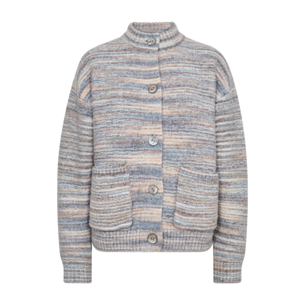 Freequent FQGRSCLAS-CARDIGAN Star Off-white w. Baby blue 205841
