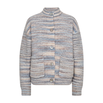 Freequent FQGRSCLAS-CARDIGAN Star Off-white w. Baby blue 205841