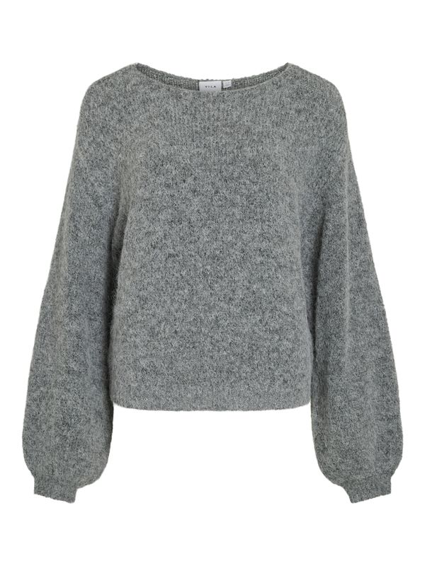Vila VIMARLEY L/S KNIT PULLOVER Medium Grey Melange 14110972