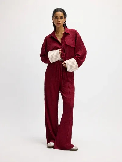 Refined MARA PANTS 58 Structure polyester bordeaux R2509158745