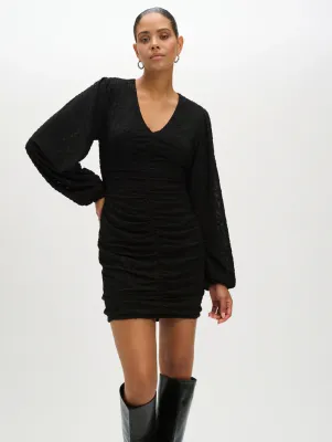 Refined EDEN DRESS 52 Polyester structure black R2509352790
