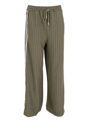 Azzurro Pants Pinstripe Army Green 7421