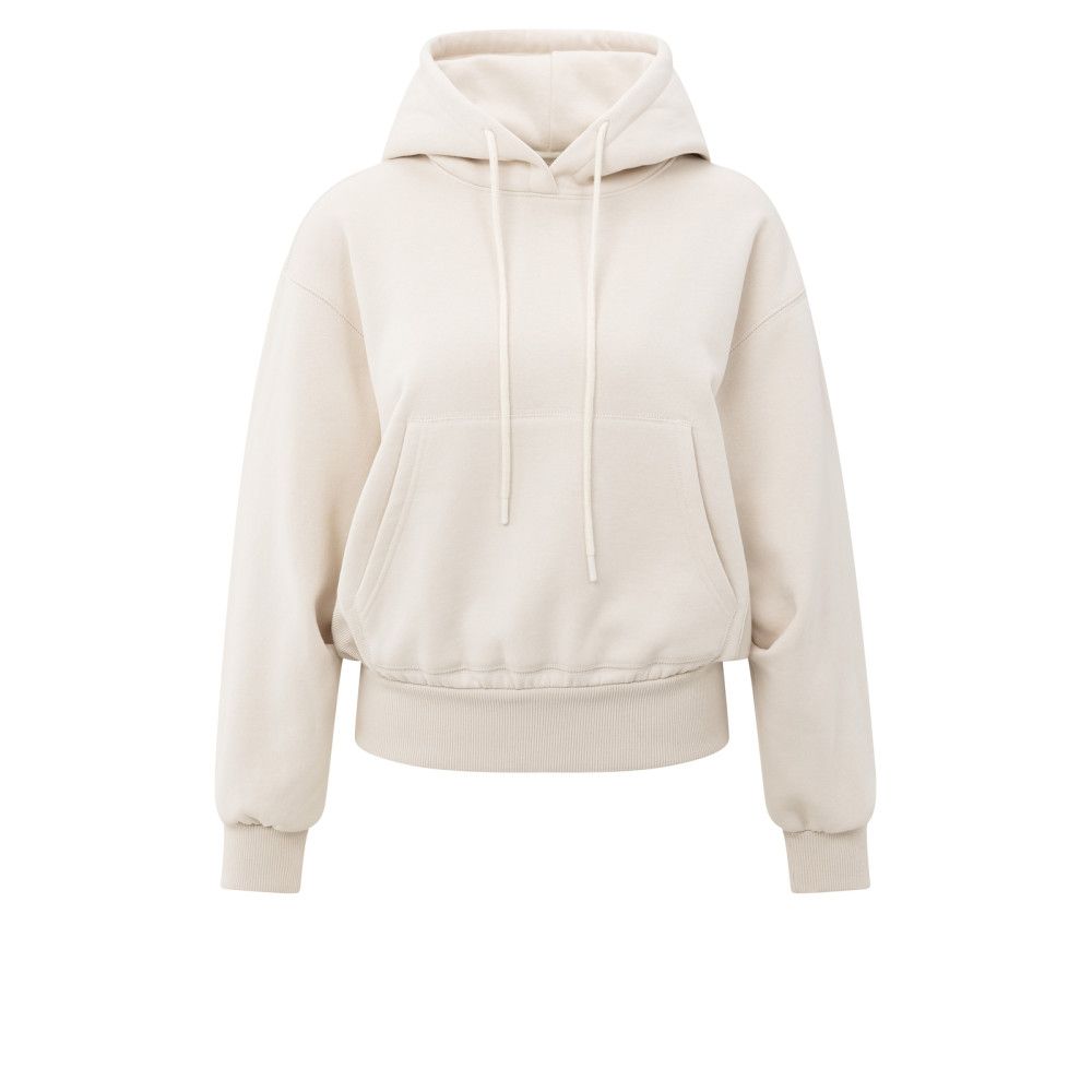YaYa Hoodie with pleated bottom CHALK WHITE 01-109095-509