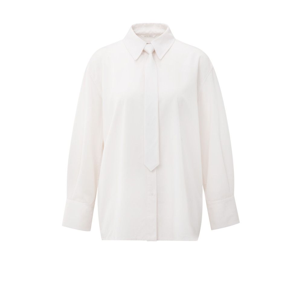 YaYa Shirt with topstiching and asy OFF WHITE 01-201173-509