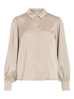 Vila VIENNA RAVENNA L/S BALLOON SHIRT - : Cement 14107462