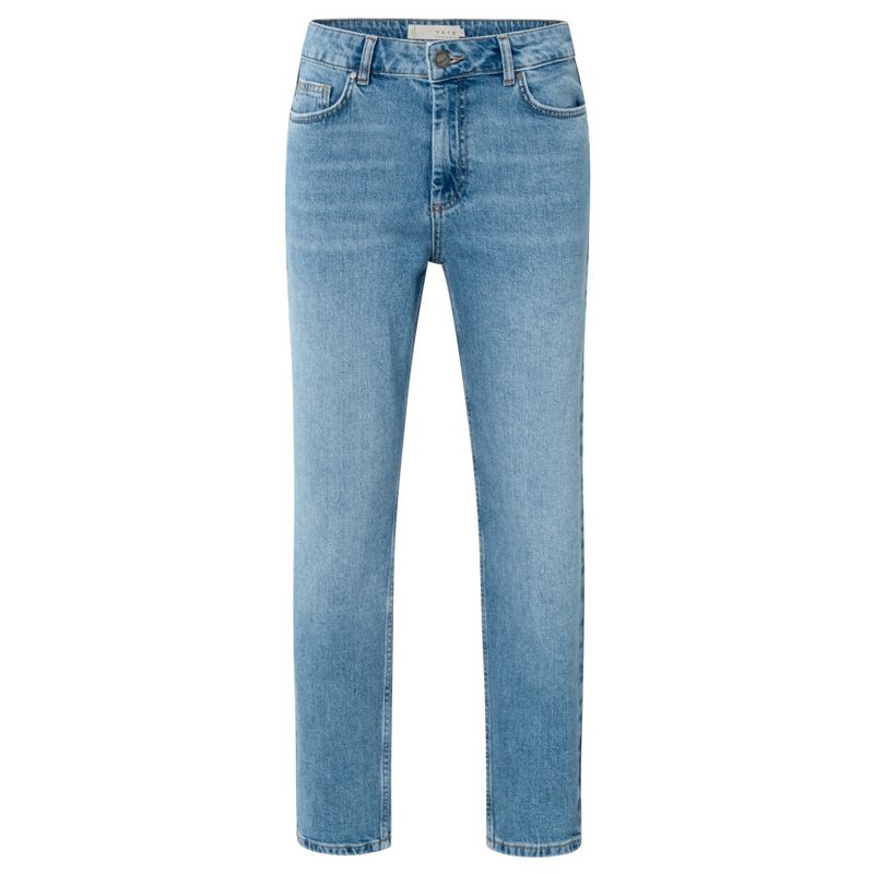 YaYa Mid waist boyfriend denim BLUE DENIM 01-311110-509