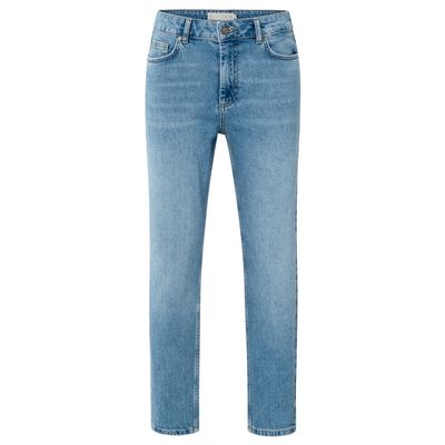 YaYa Mid waist boyfriend denim BLUE DENIM 01-311110-509