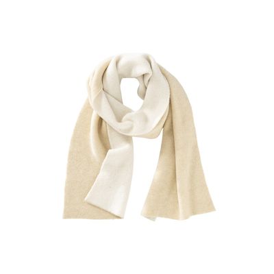 YaYa Two tone scarf BEIGE MELANGE 03-510015-509