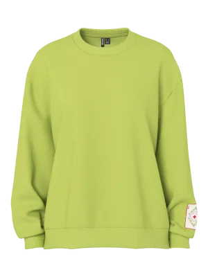 Pieces PCMUGGI LS SWEAT Dark Citron/Envelope 17163383