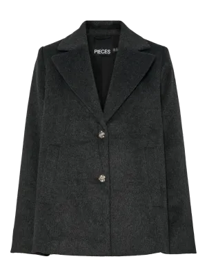 Pieces PCJASMIN OUTERWEAR BLAZER Black/Melange 17158894