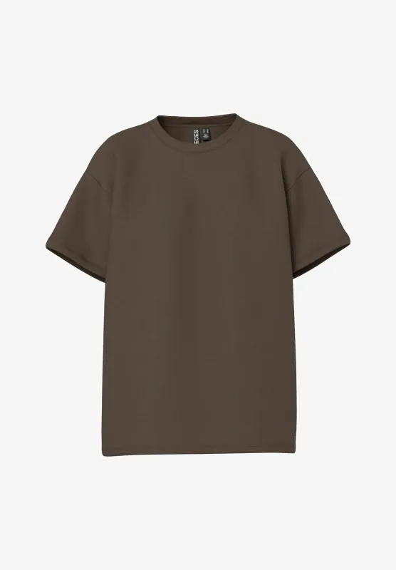 Pieces PCSKYLAR SS OVERSIZED TEE JRS NOOS Hot Fudge 17146654