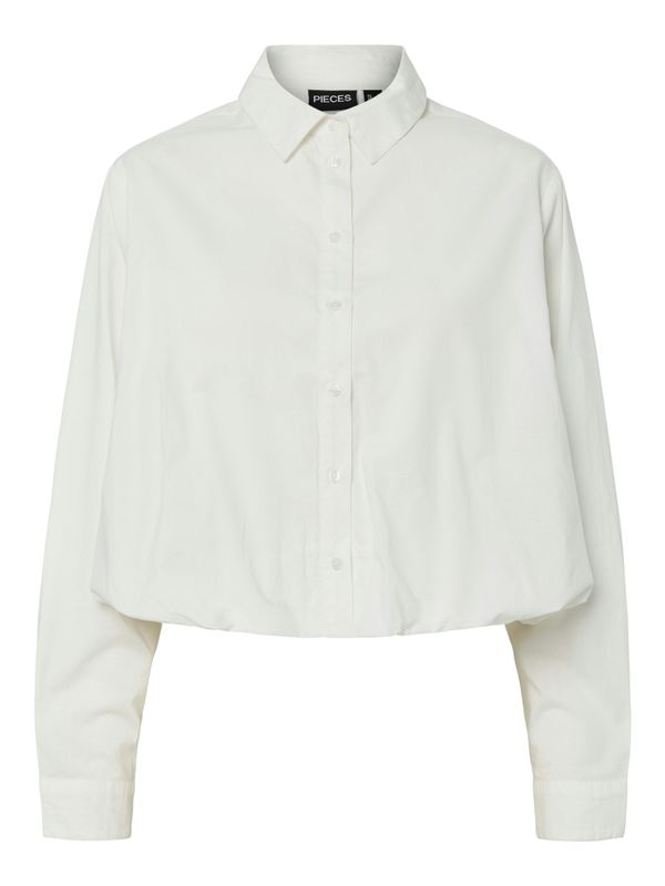 Pieces PCROSALIE LS SHIRT WVN BC Cloud Dancer 17161683