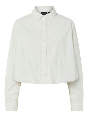 Pieces PCROSALIE LS SHIRT WVN BC Cloud Dancer 17161683