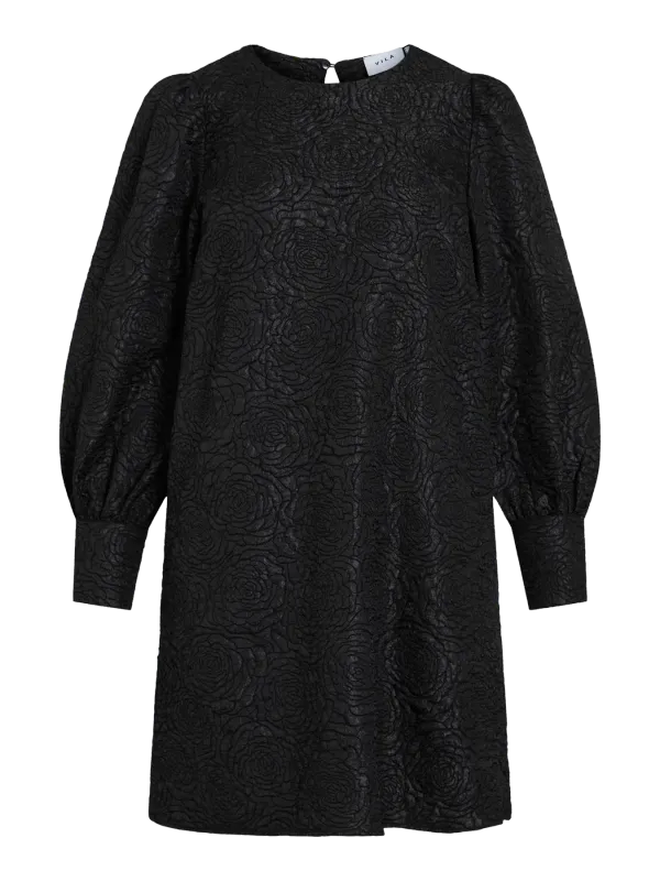 Vila VITALIAMA O-NECK L/S DRESS/PR Black Beauty 14110657