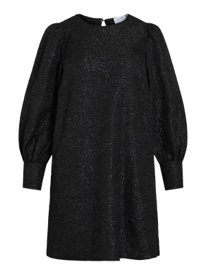 Vila VITALIAMA O-NECK L/S DRESS/PR Black Beauty 14110657
