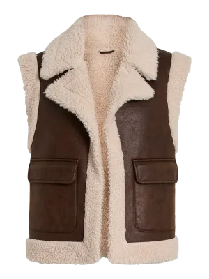 Vila VIRISI S/L VEST Pinecone/TEDDY - BIR 14108449