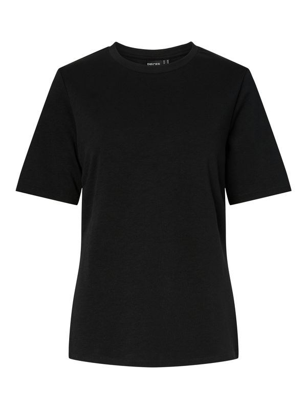 Pieces PCSKYLAR SS SPLIT TEE JRS BC Black 17159296