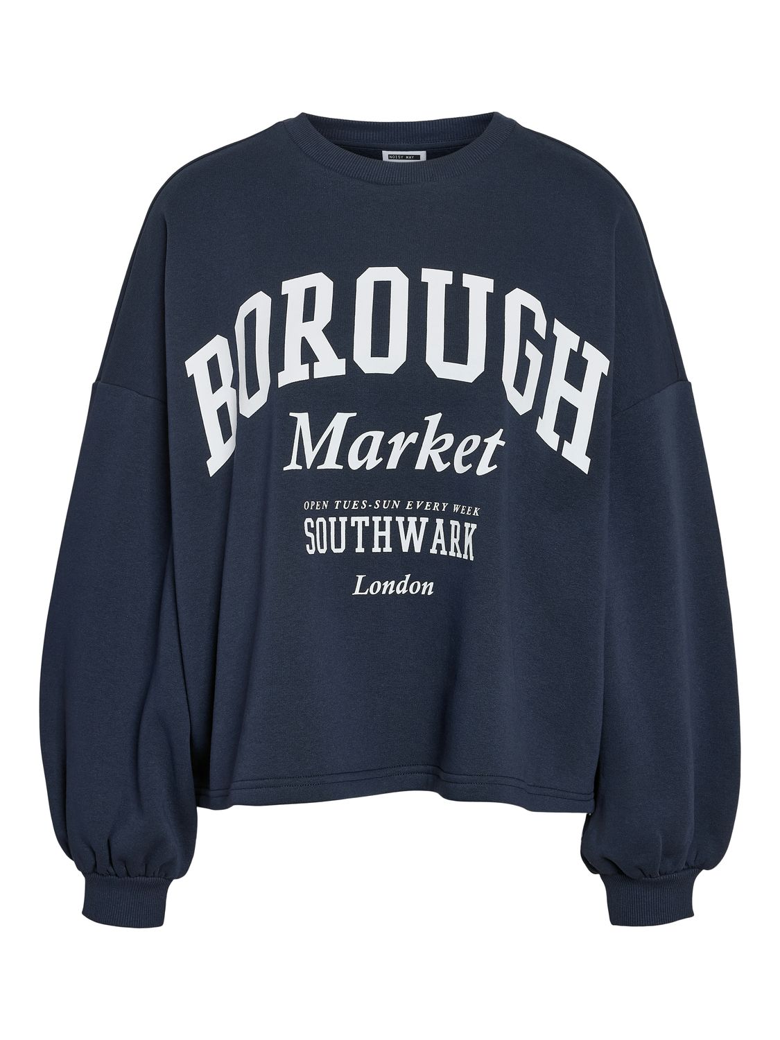Noisy May NMMELLIE L/S CREW NECK SWEAT Navy Blazer/PRINT 27037813