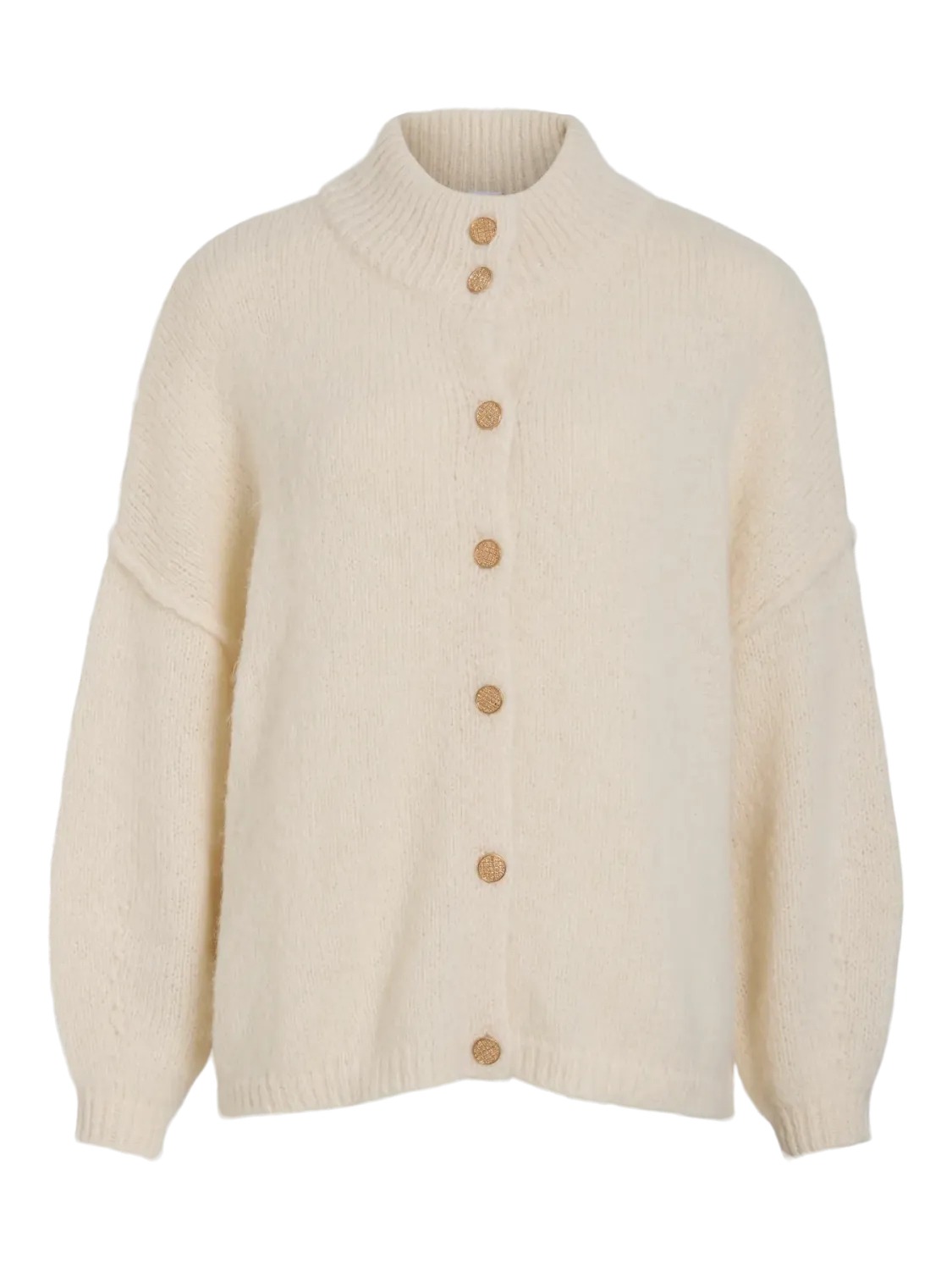 Vila VISENA HIGHNECK L/S KNIT CARDIGAN Birch 14108967