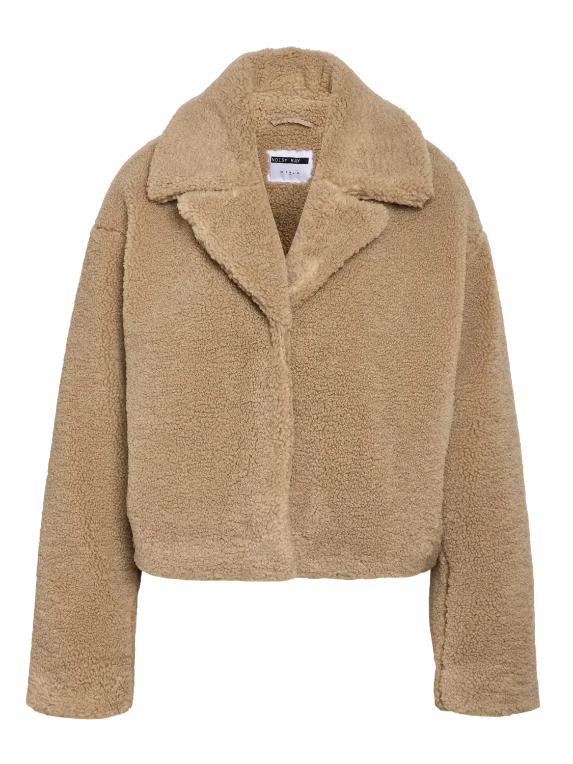 Noisy May NMNATI CROP TEDDY JACKET FWD NOOS Birch 27034329