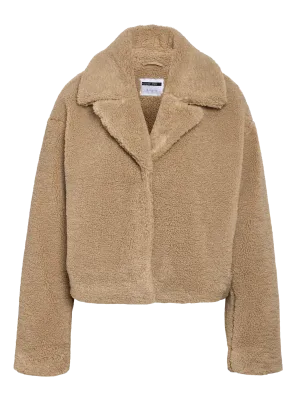 Noisy May NMNATI CROP TEDDY JACKET FWD NOOS Birch 27034329 Noisy May NMNATI CROP TEDDY JACKET FWD NOOS Birch 27034329
