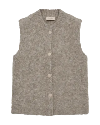 Freequent FQJUMP-WAISTCOAT Desert Taupe Melange 206808