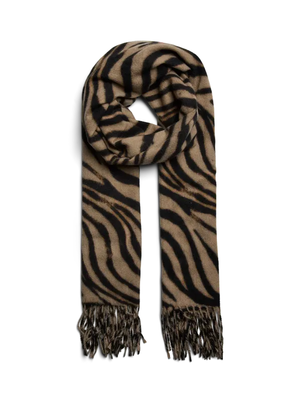 Pieces PCJEO LONG SCARF BC Greige/Tiger 17159757