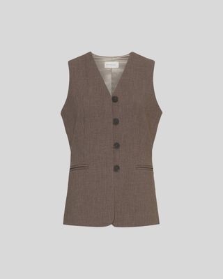 MSCH Copenhagen MSCHRosina Michelle Waistcoat SLATE BLACK MEL 19231