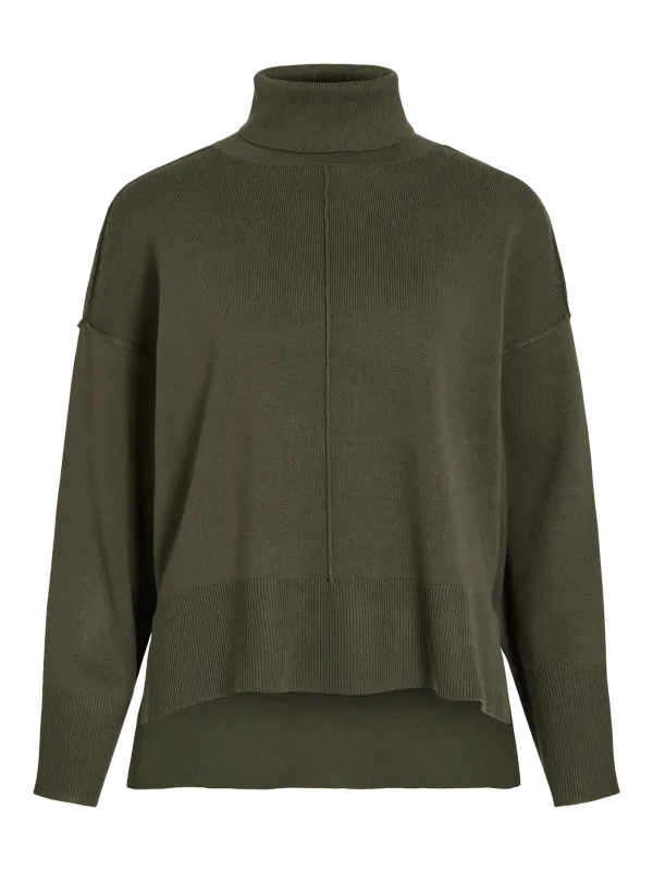Vila VIOSTRIA ROLLNECK L/S KNIT TOP-NOOS Deep Depths 14096999