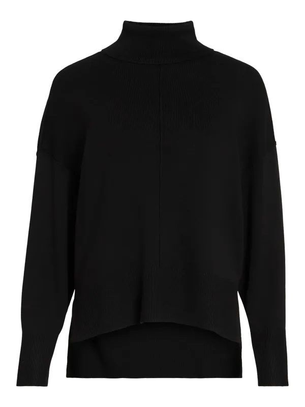 Vila VIOSTRIA ROLLNECK L/S KNIT TOP-NOOS Black Beauty 14096999