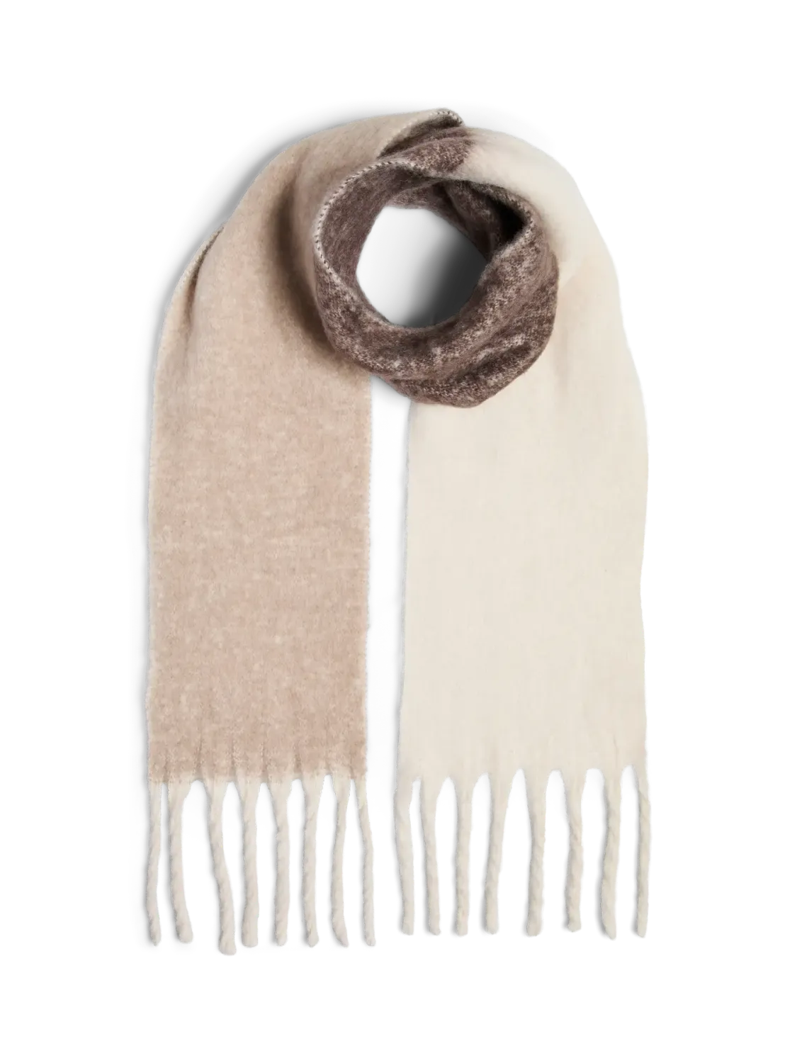 Pieces PCBEA NARROW LONG SCARF NOOS BC Moonbeam/COLOUR BLOC 17158215