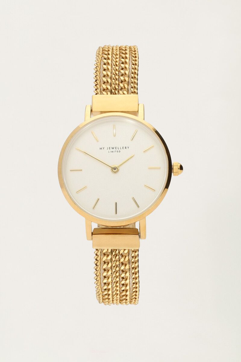 My Jewellery Horloge losse schakelketting Goud