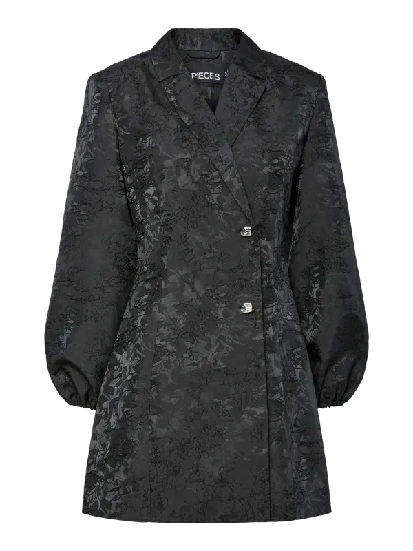 Pieces PCMARIA JAQUARD BLAZERDRESS Black 17160918