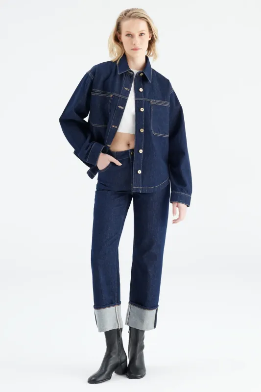 Cup Of Joe Denim oversized denim jacket Raw Tamara