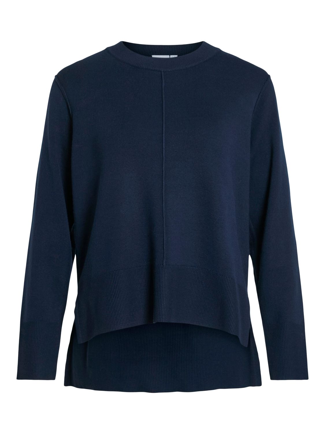 Vila VIOSTRIA O-NECK L/S KNIT TOP-NOOS Navy Blazer 14102628