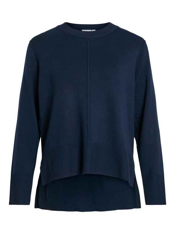 Vila VIOSTRIA O-NECK L/S KNIT TOP-NOOS Navy Blazer 14102628
