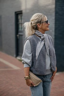 Nameless gilet teddy Grijs 2208-A Nameless gilet teddy Grijs 2208-A