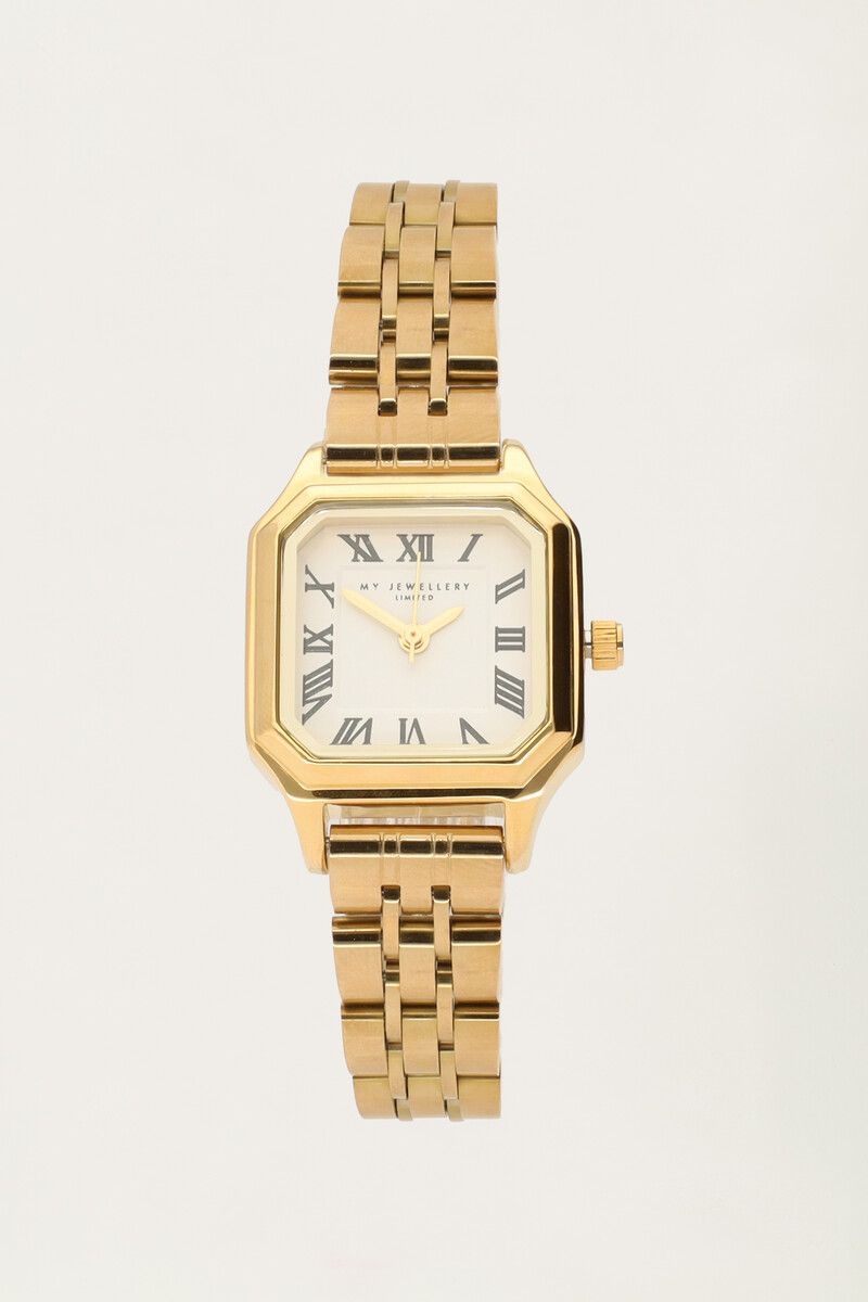 My Jewellery Vintage horloge met schakelband Goud My Jewellery Vintage horloge met schakelband Goud