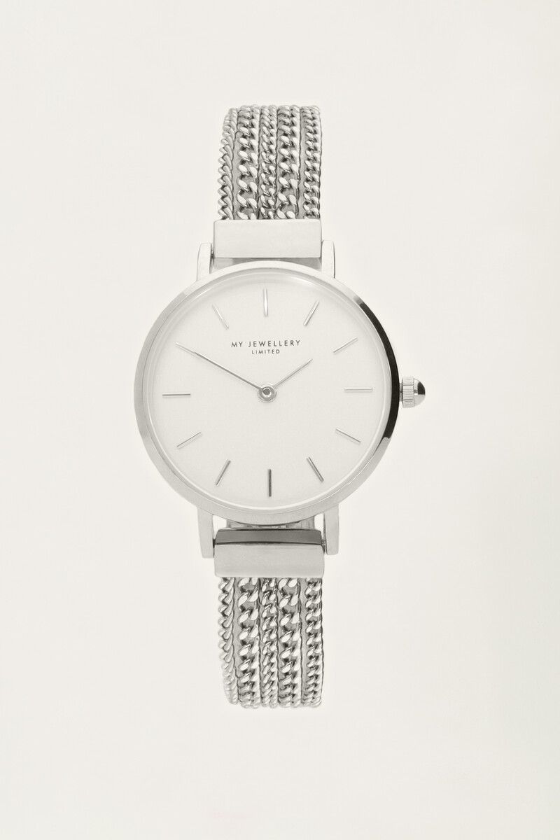 My Jewellery Horloge losse schakelketting Zilver