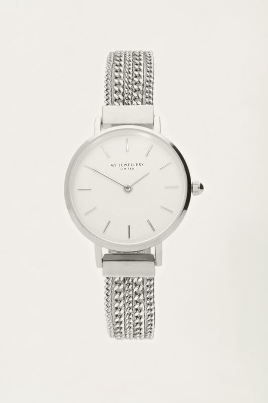 My Jewellery Horloge losse schakelketting Zilver