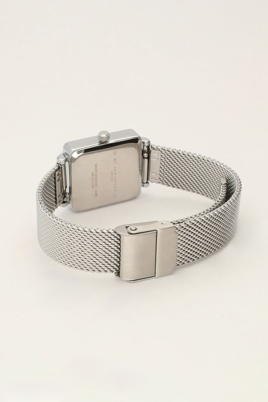 My Jewellery Horloge Vierkante Wijzerplaat zilver