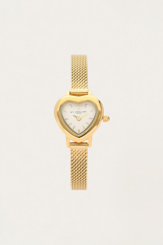 My Jewellery Love horloge met hartje Goud