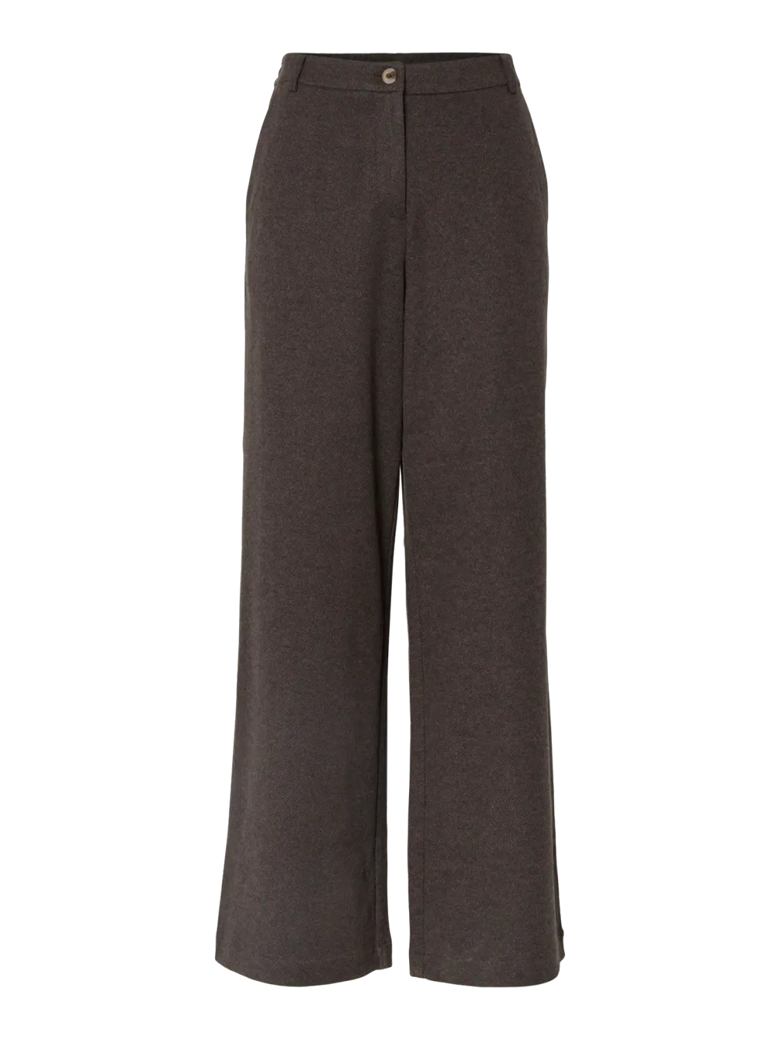 Pieces PCMAMILLA HW WIDE PANTS BC Hot Fudge 17161809