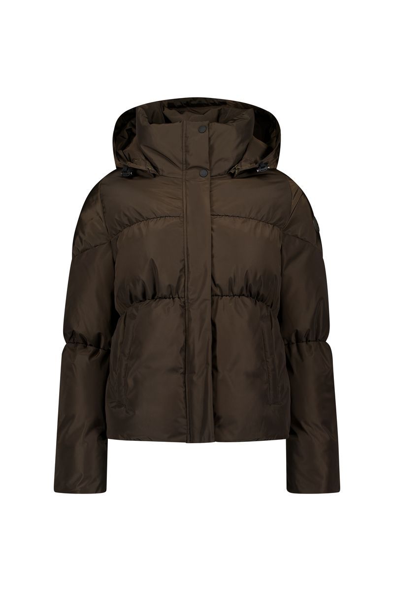 Airforce Maya Puffer Jacket Dark Coffee FRW1083-FW25