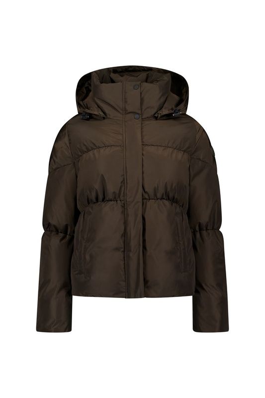 Airforce Maya Puffer Jacket Dark Coffee FRW1083-FW25