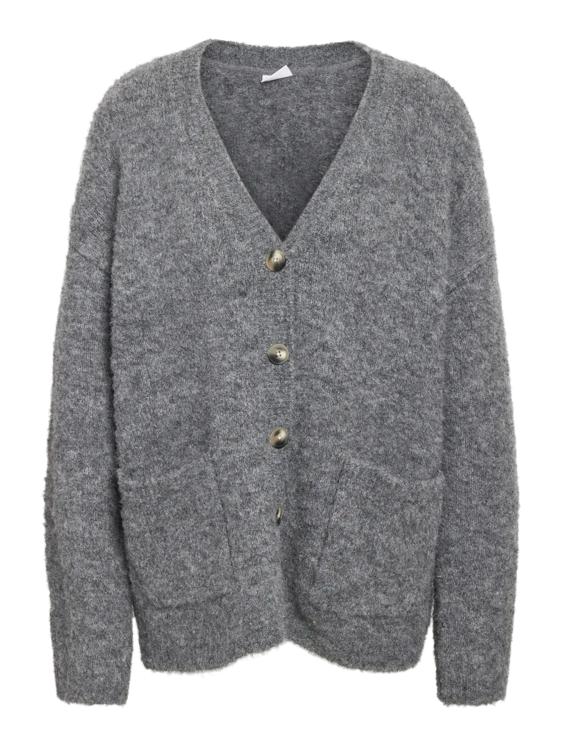 Noisy May NMDOLLY L/S KNIT CARDIGAN FWD NOOS Medium Grey Melange 27034806