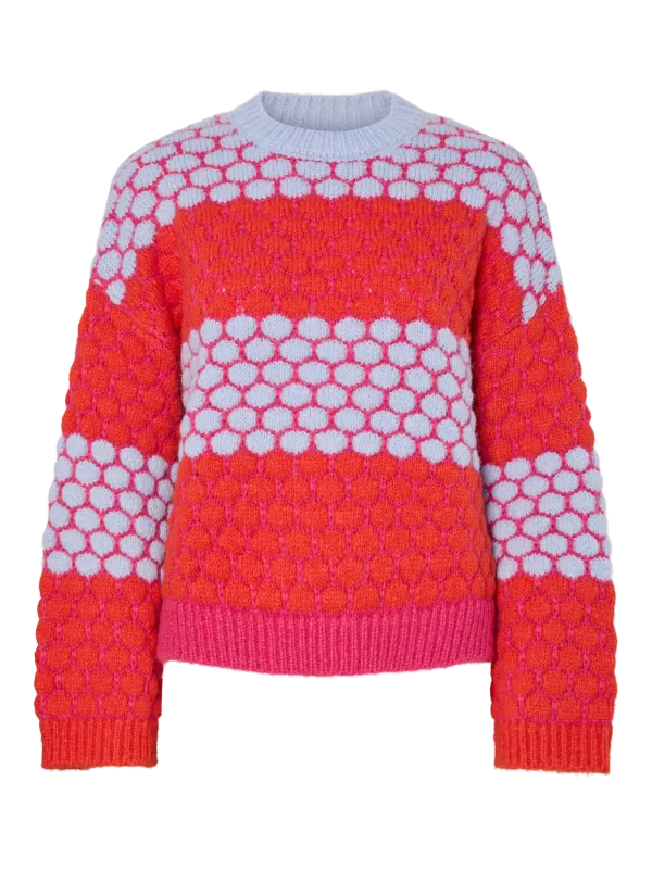 Pieces PCJANEL LS O-NECK KNIT BC 202610001 17159438
