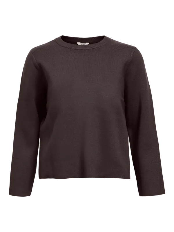 Object OBJREYNARD O-NECK PULLOVER NOOS Seal Brown 23043511