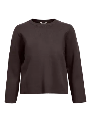 Object OBJREYNARD O-NECK PULLOVER NOOS Seal Brown 23043511